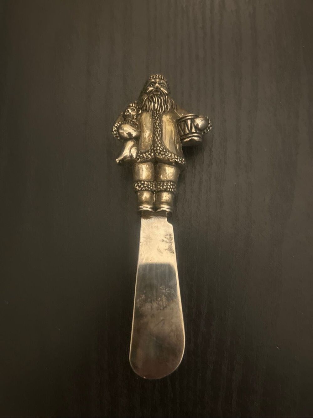 Vintage Christmas Santa Butter Cheese Spreader